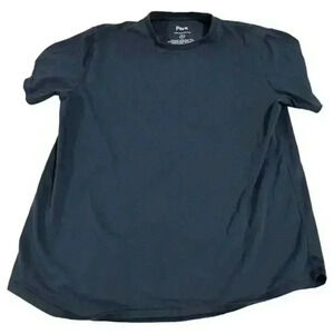 Perk Mens Adults Black T-Shirt Size M Short Sleeve Crew Neck